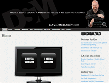 Tablet Screenshot of davidmeharey.com